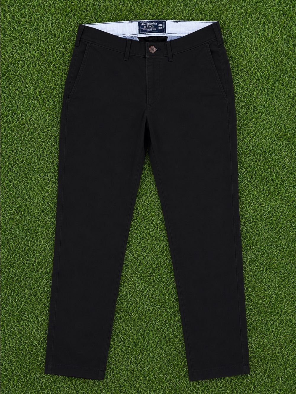 Abercrombie & Fitch Felix Super Slim Stretch Black Chino Pants 30x32